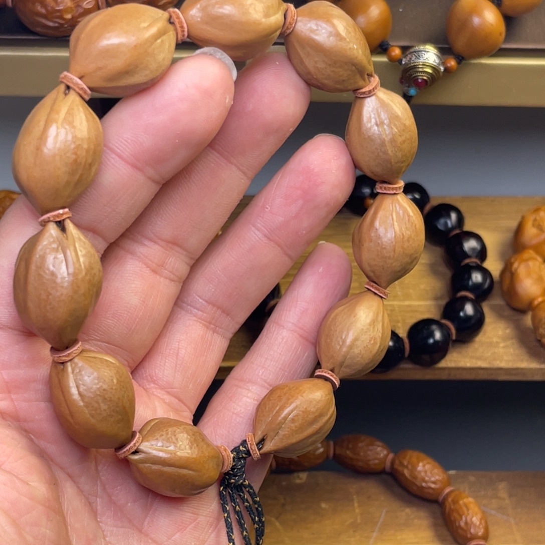 橄榄核手串/手链1626微紫皮 小铁盒