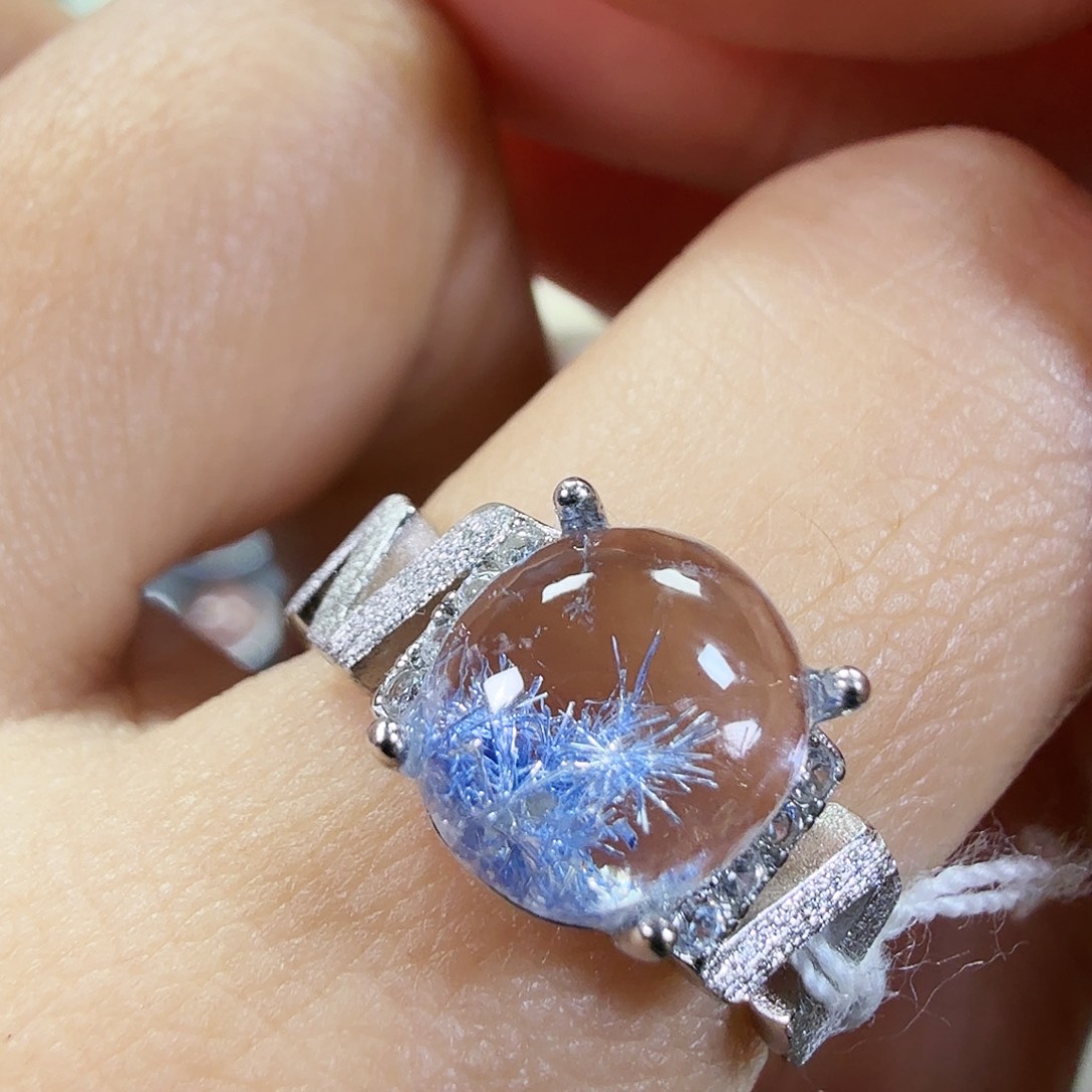 银S925镶嵌水晶戒指