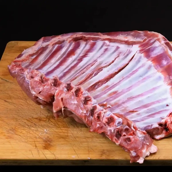 苏北土山羊羊排现场分割5斤包邮