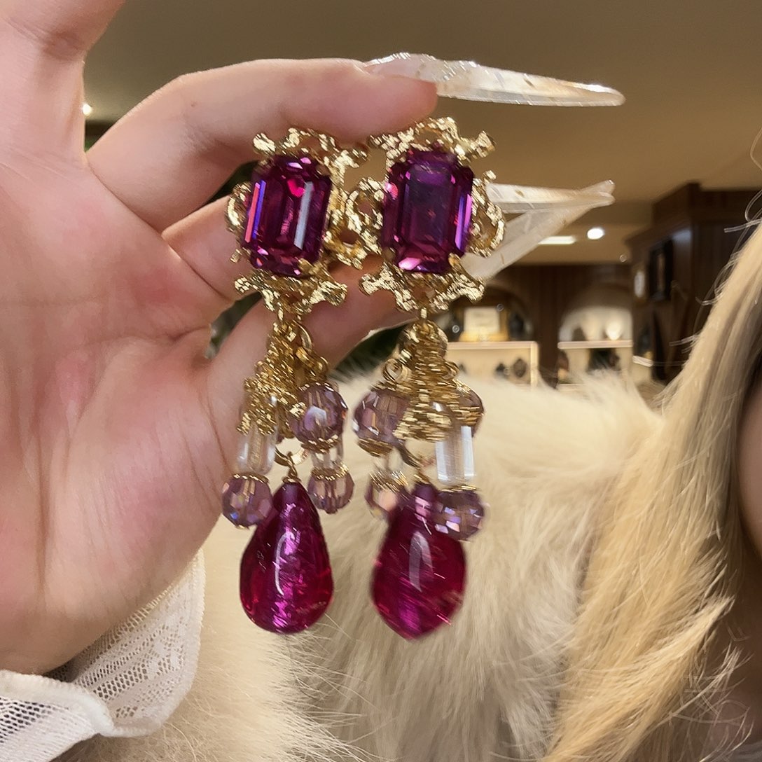 锆石纯铜合金吊灯耳夹