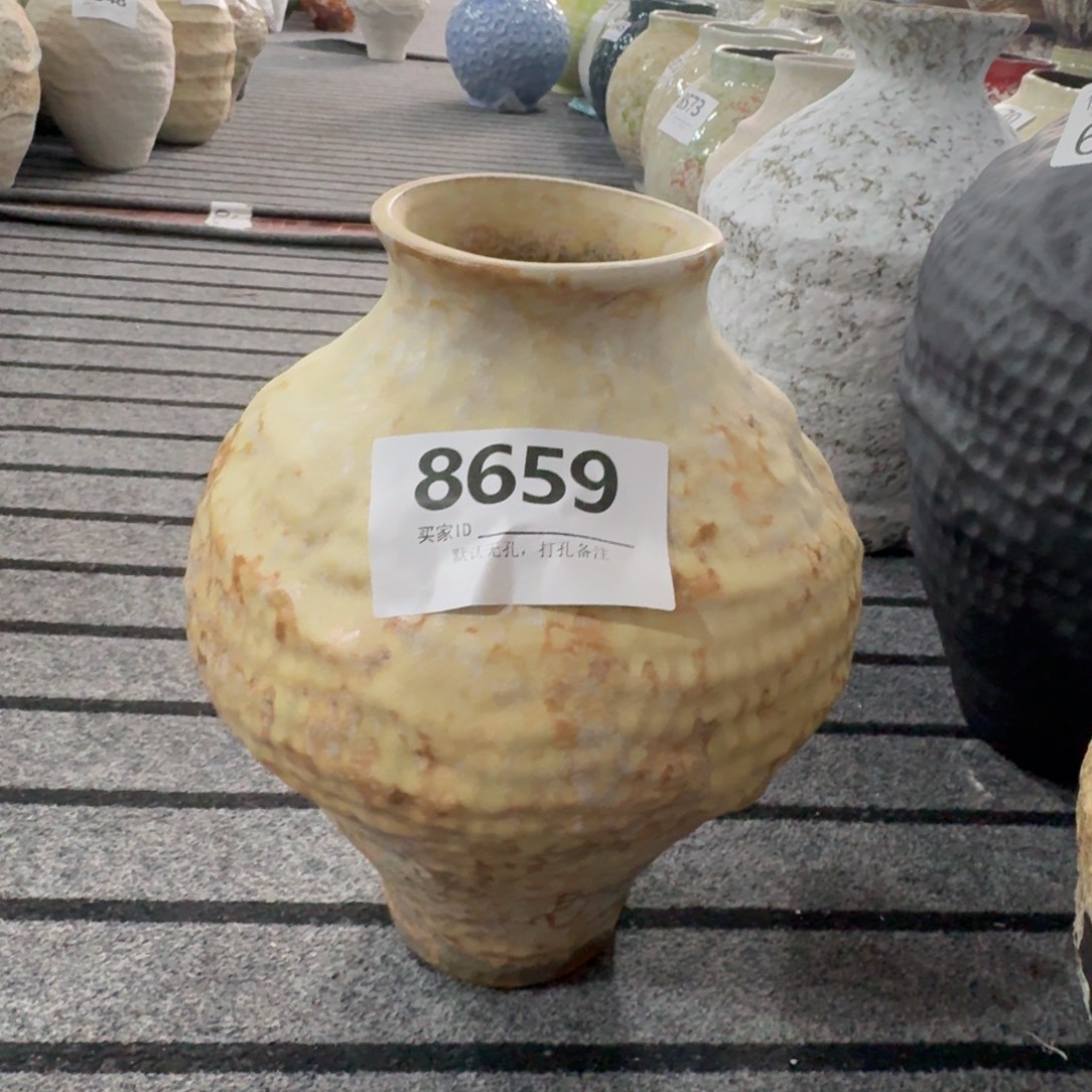 A***n摆件陶景德镇高温花瓶编码8659高28口8默认无孔