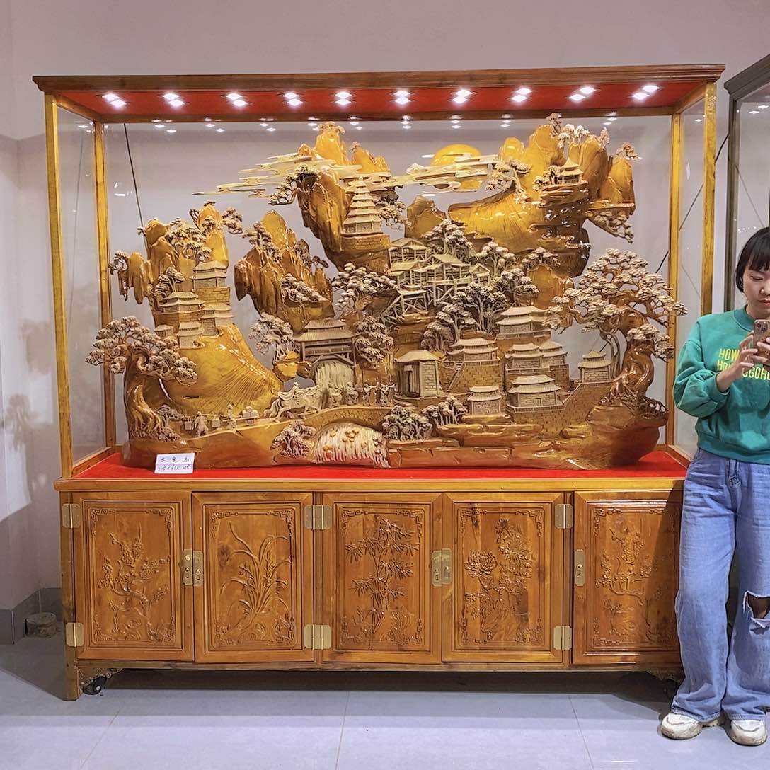 金丝楠武****林金丝楠小叶桢楠摆件