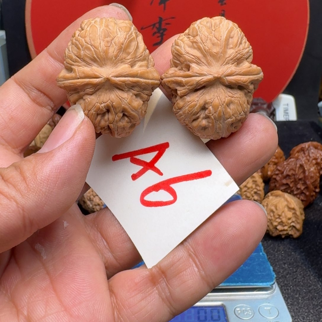 文玩核桃把件39平谷元宝