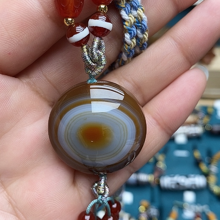 玛瑙/玉髓合金颈饰