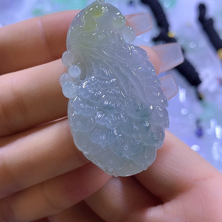 颈饰未镶嵌翡翠天然翡翠A货吊坠