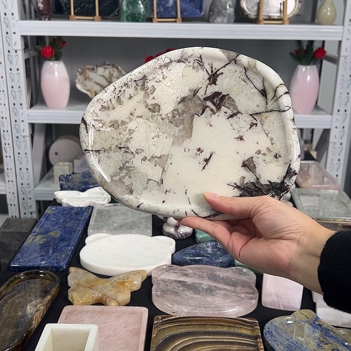 a***修石材大理石潘多拉异形盘