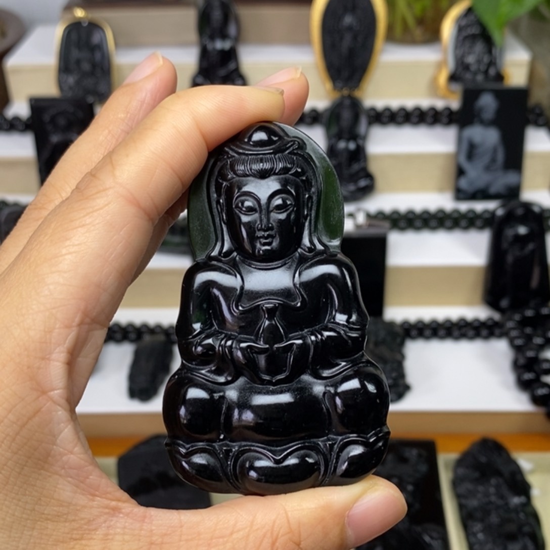 蛇纹石玉未镶嵌吊坠小**.