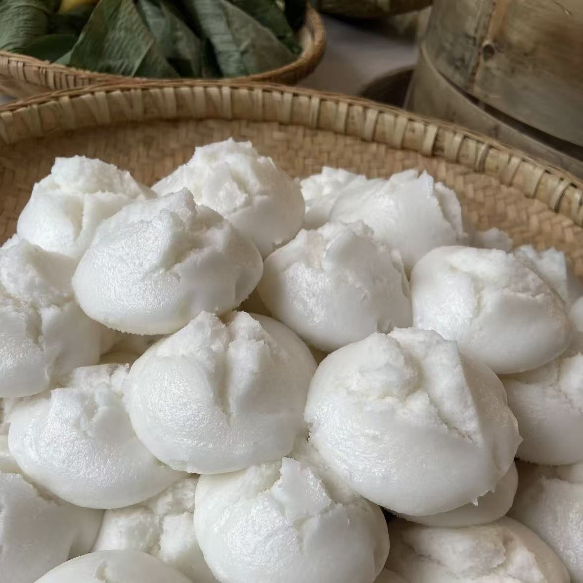 250g*4袋米粑粑 恩施特色米糕发糕泡粑白糕早餐加热即食