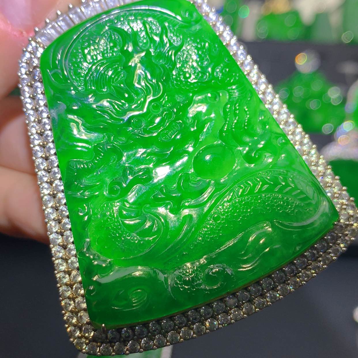 【闪购商品】翡翠吊坠(不含链)银S925镶嵌