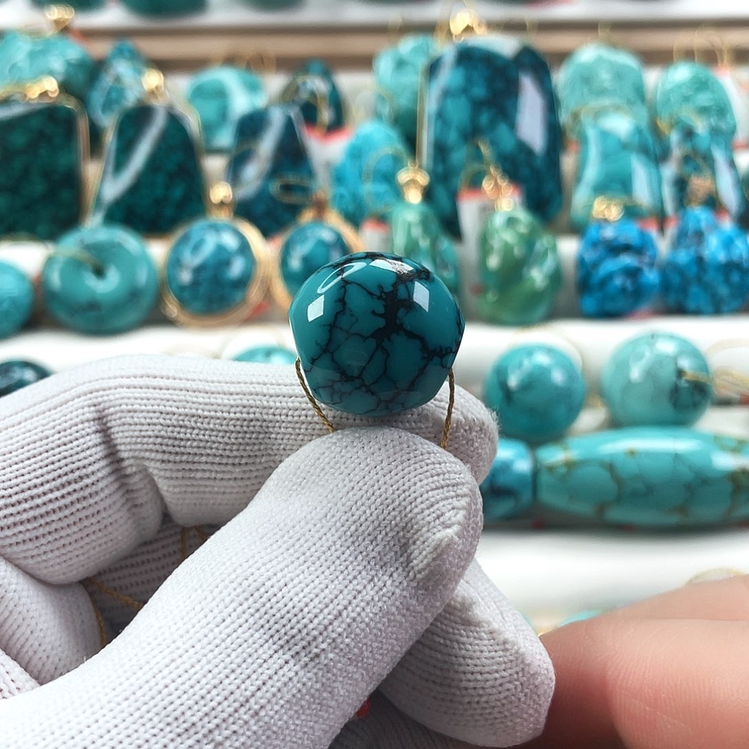 海***9绿松石未镶嵌车挂