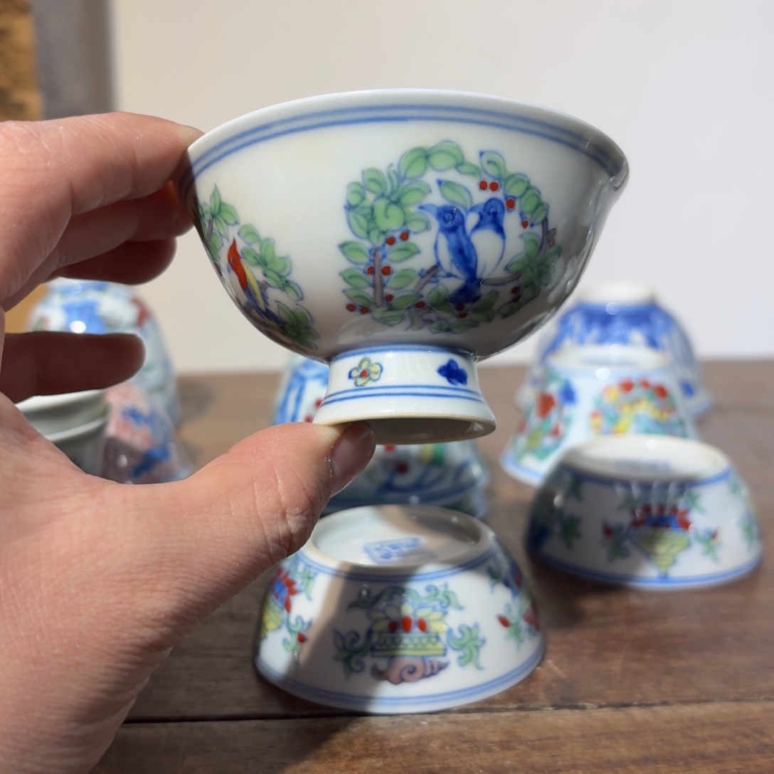 可***了陶摆件瓷器工艺品摆件斗彩