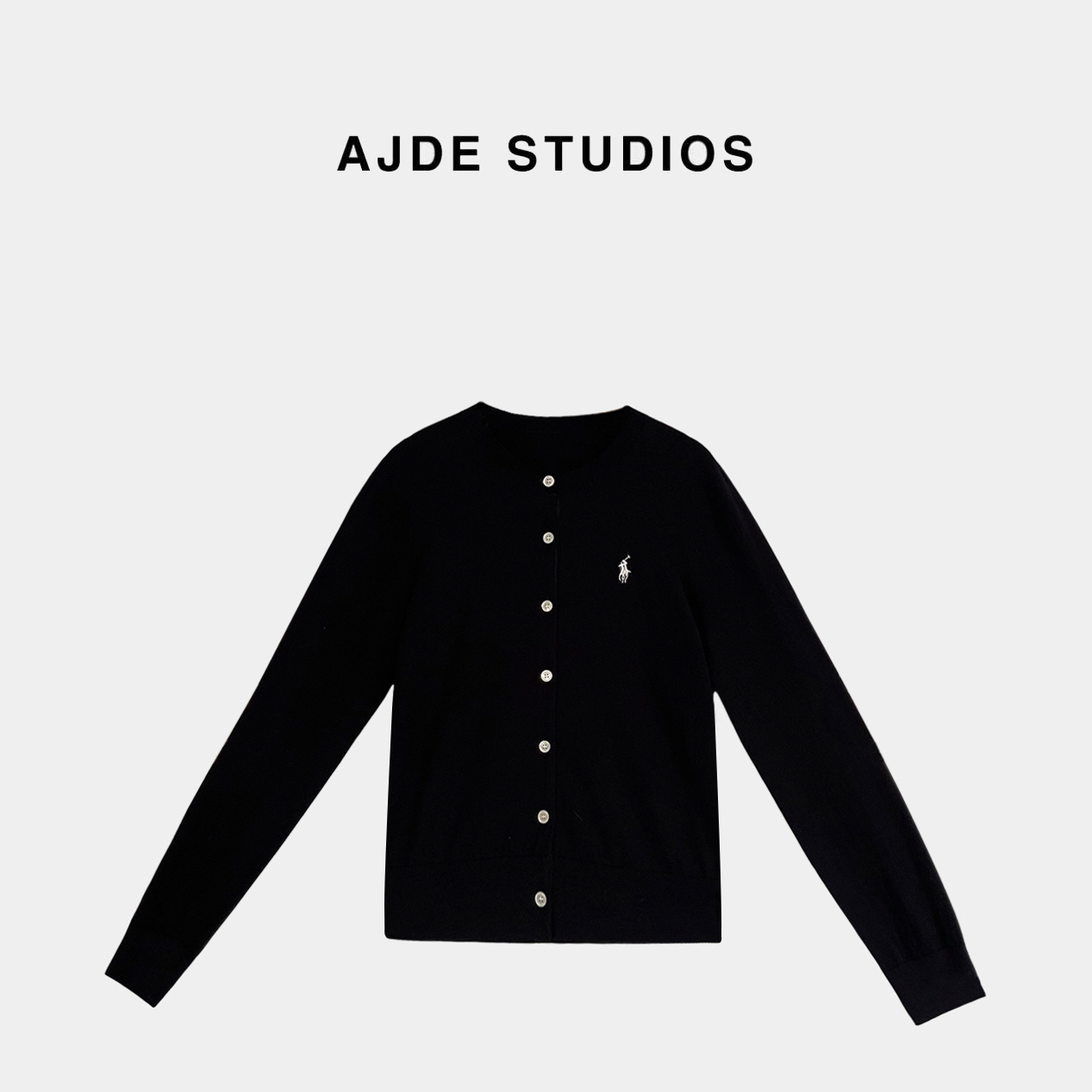 AJDE｜小马圆领针织开衫 01秋冬穿搭