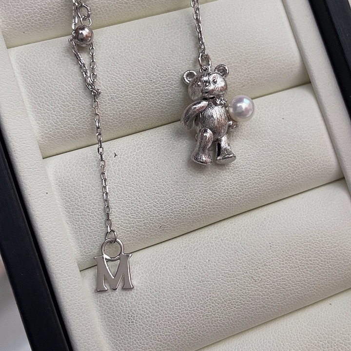 淡水珍珠耳饰银S925镶嵌