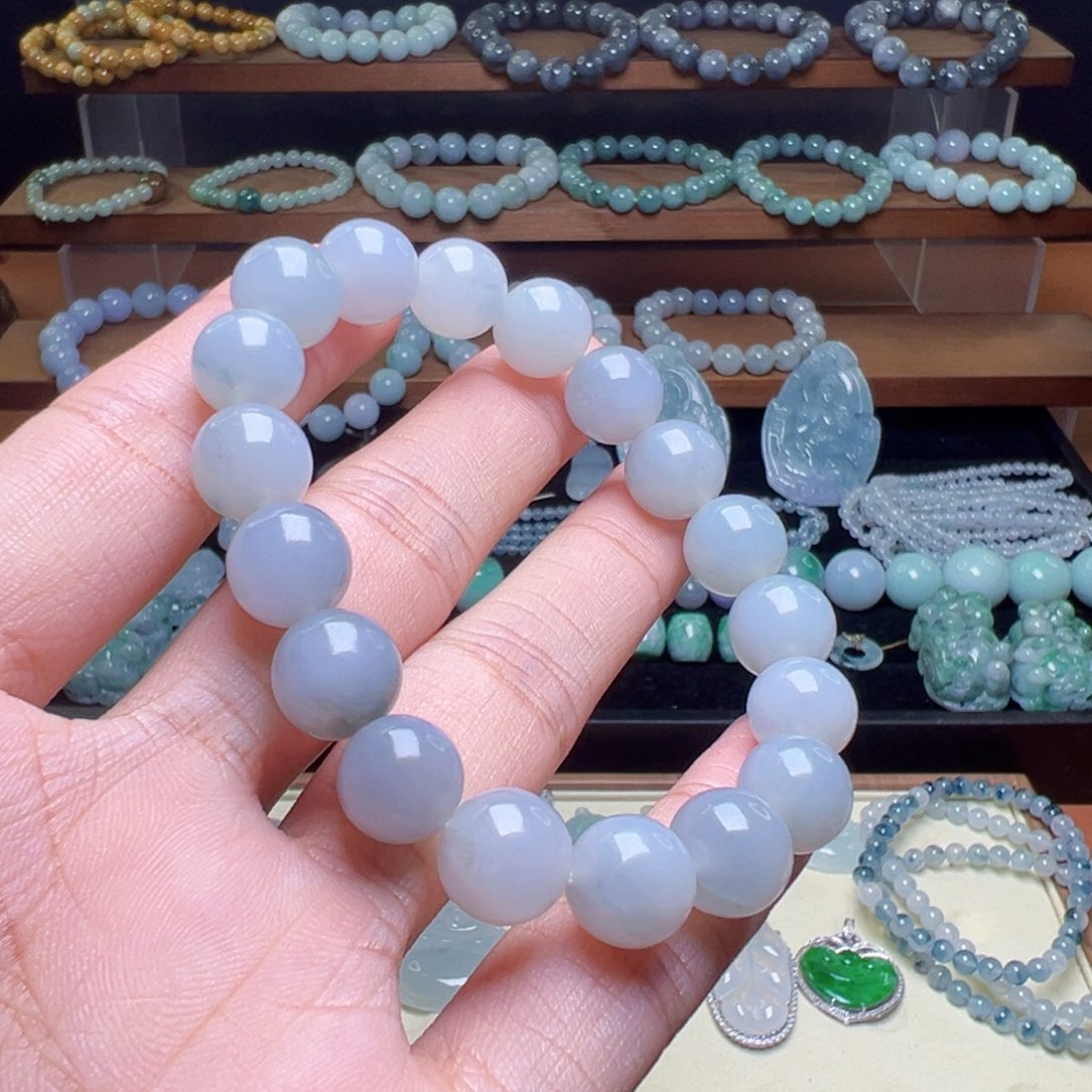 翡翠未镶嵌颈饰翡翠手串