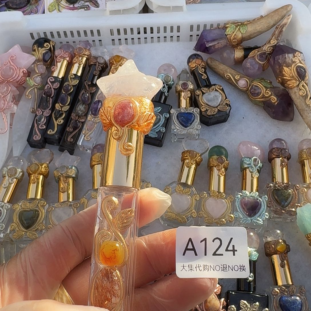 N***g紫晶未镶嵌颈饰124