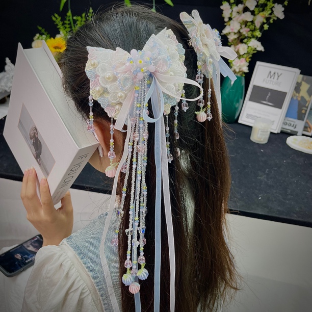 发夹对夹边夹女可爱风少女风头饰中国风千金风仙女风