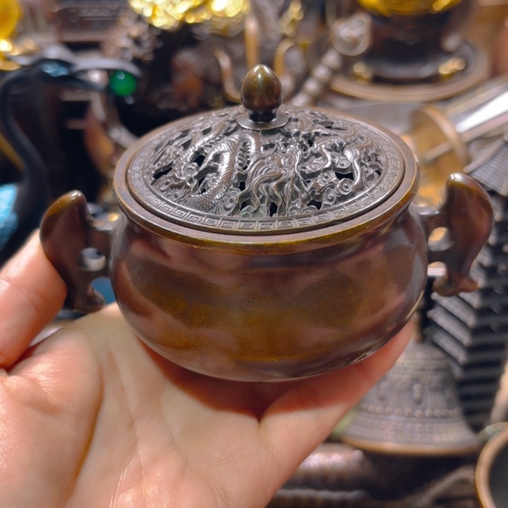 铜器摆件收收藏藏