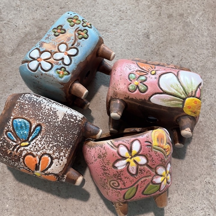 组合拇指盆半手工花盆浮力开播炸