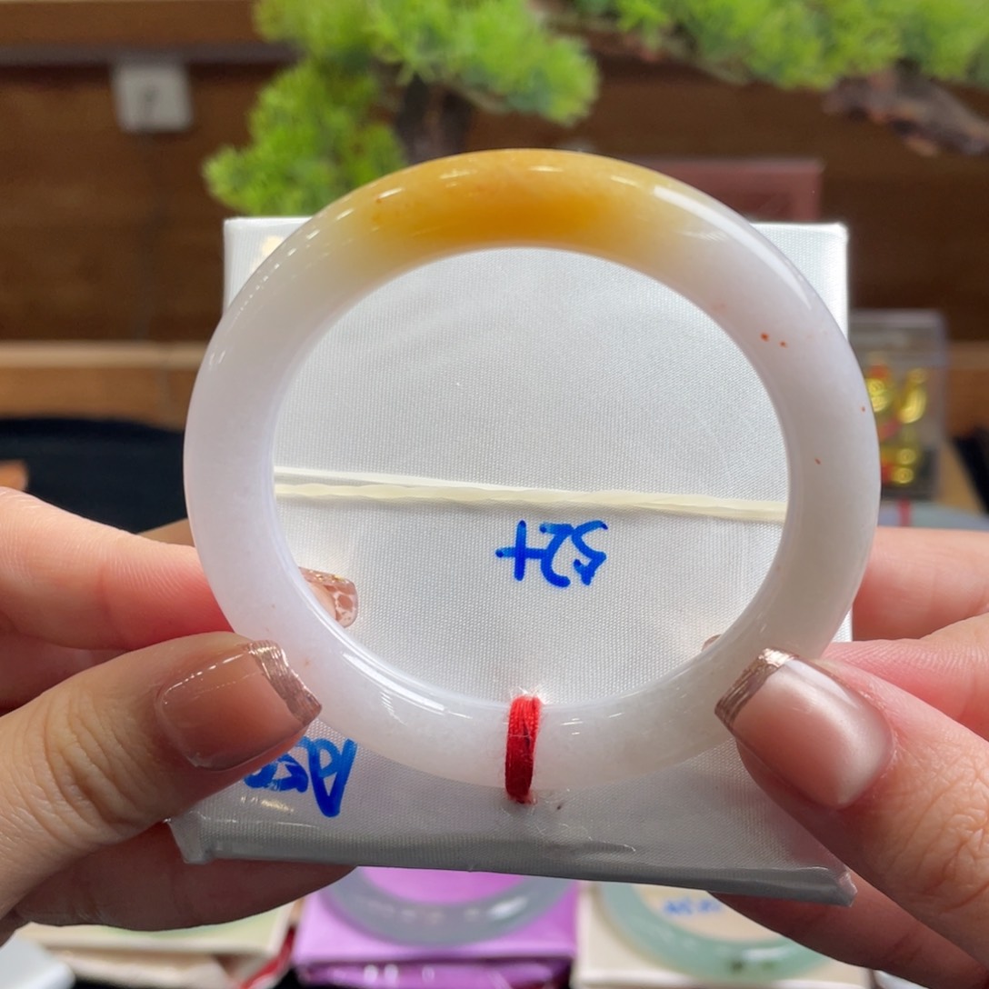 翡翠手镯未镶嵌52.5 圆条