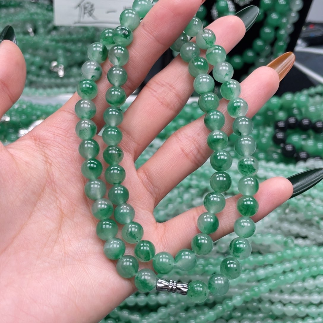 未镶嵌手链石英质玉（非洲翠）