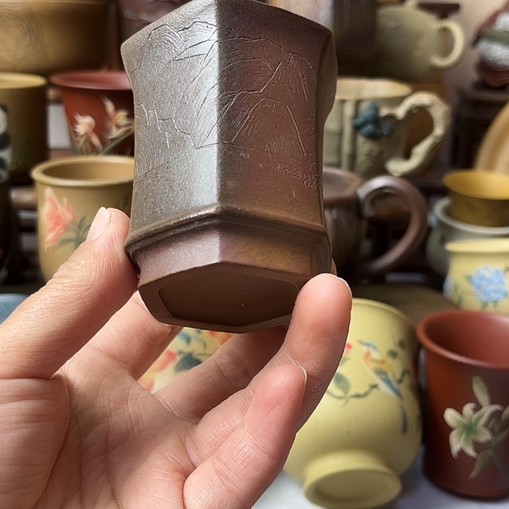 紫砂茶杯宜兴原矿紫砂全品