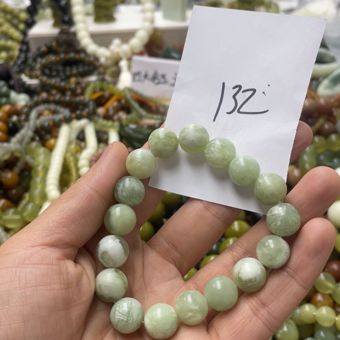 蛇纹石玉手链未镶嵌