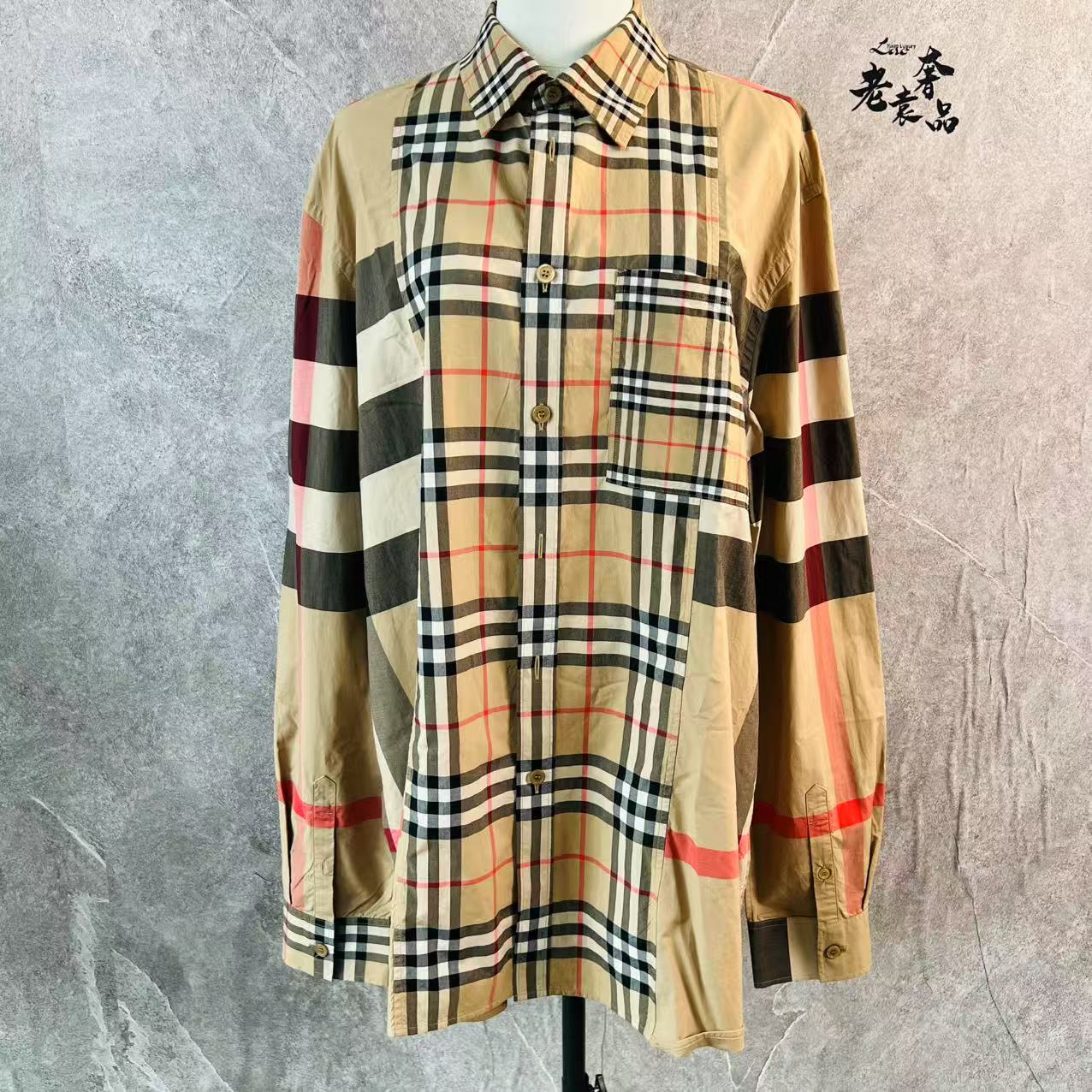 95新 BURBERRY/博柏利  海囤Q/巴宝莉衬衫/XL码/PL159026