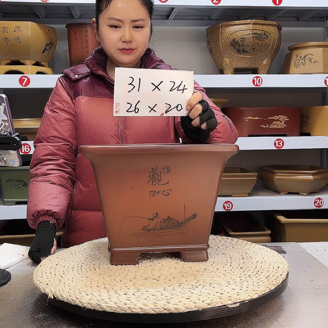 紫砂花盆紫砂花盆