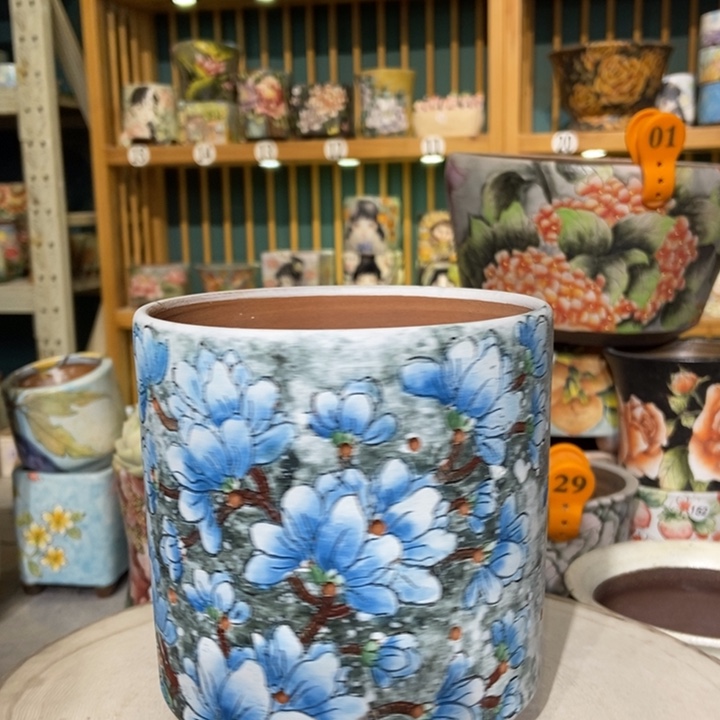 红陶景德镇艺术手绘作品