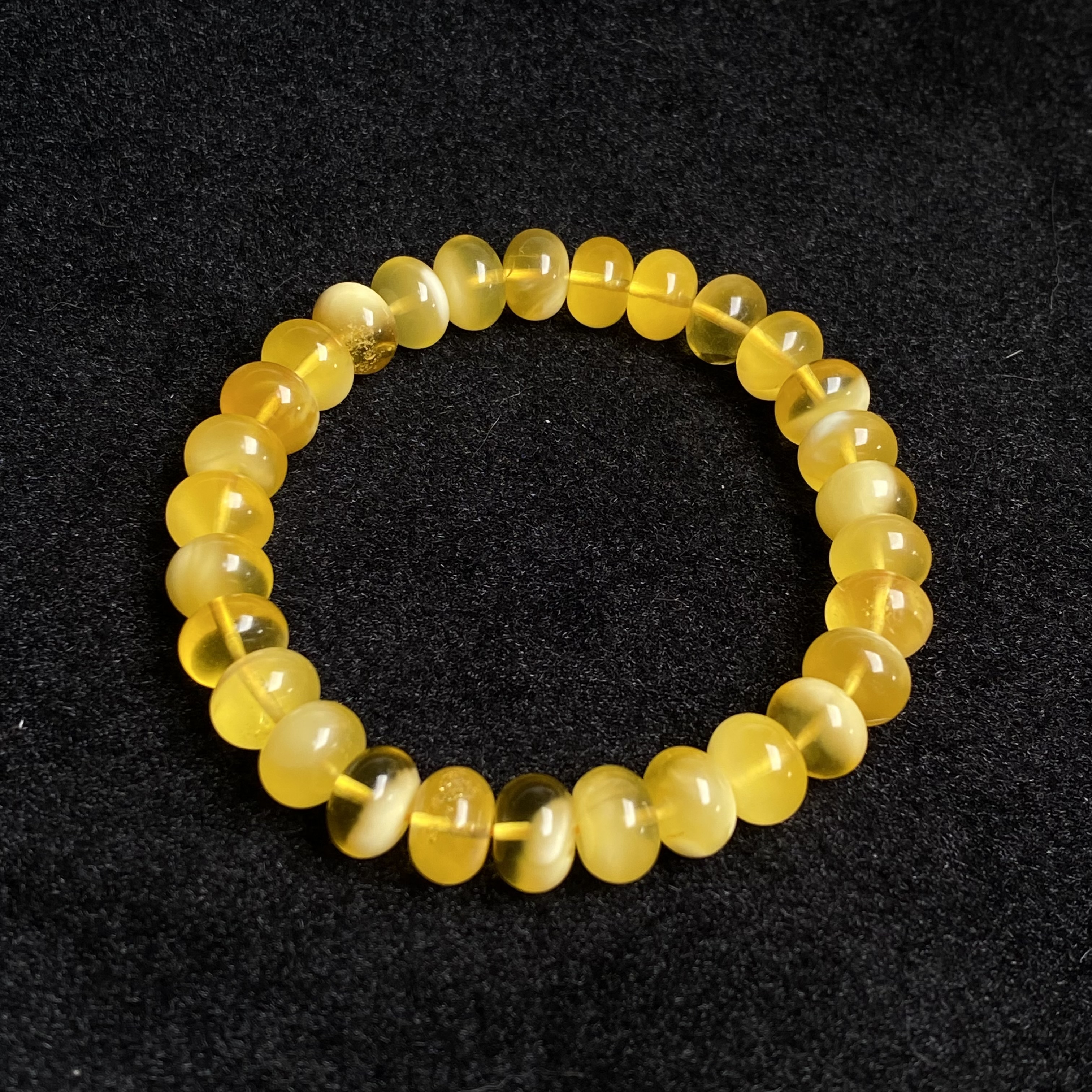 D305天然蜜蜡金绞蜜鼓珠手串11+（多样性发货其中一件）