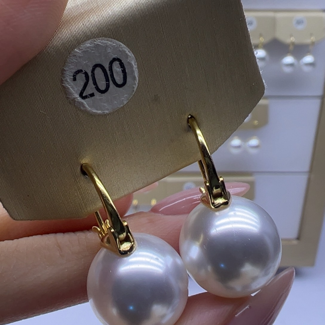 耳饰淡水珍珠银S925镶嵌