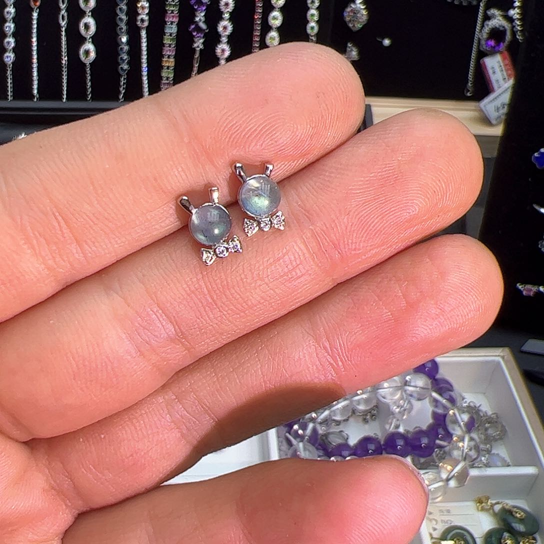 紫晶珠宝半成品银S925镶嵌