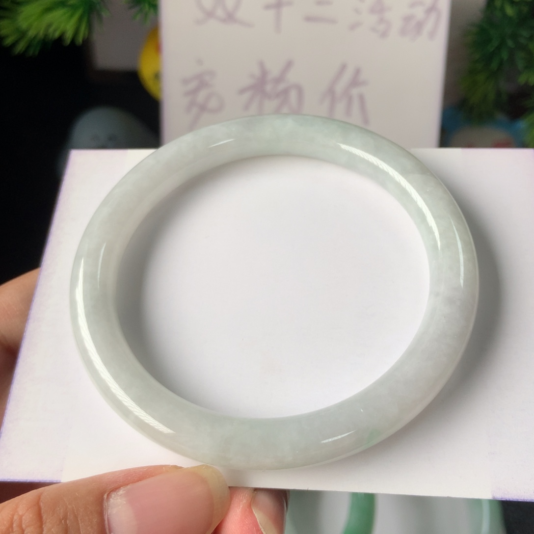 翡翠未镶嵌手镯6号57-58