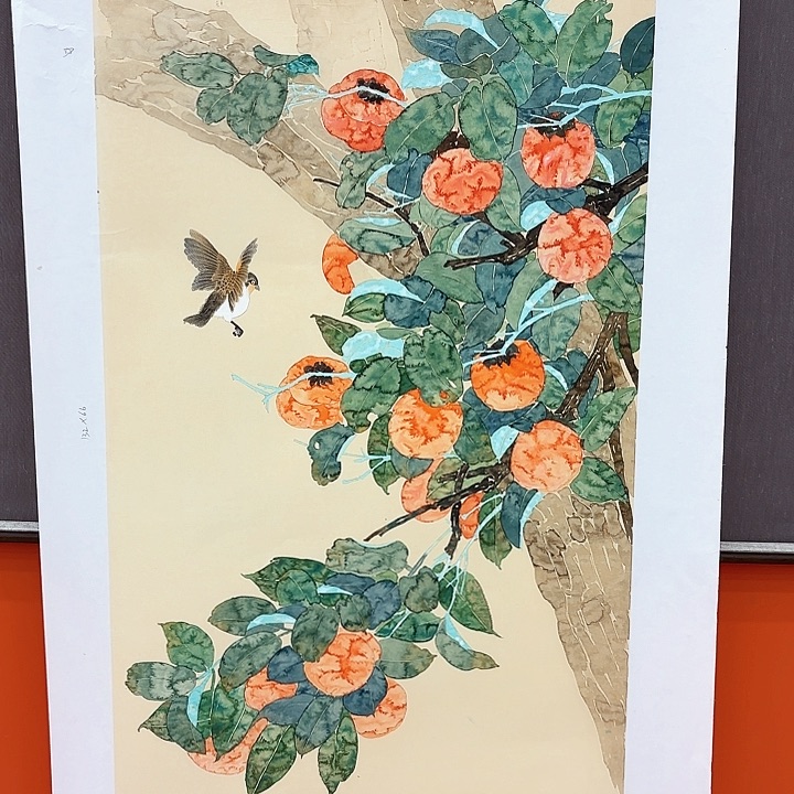 国画崔田对老师去伪存真原作