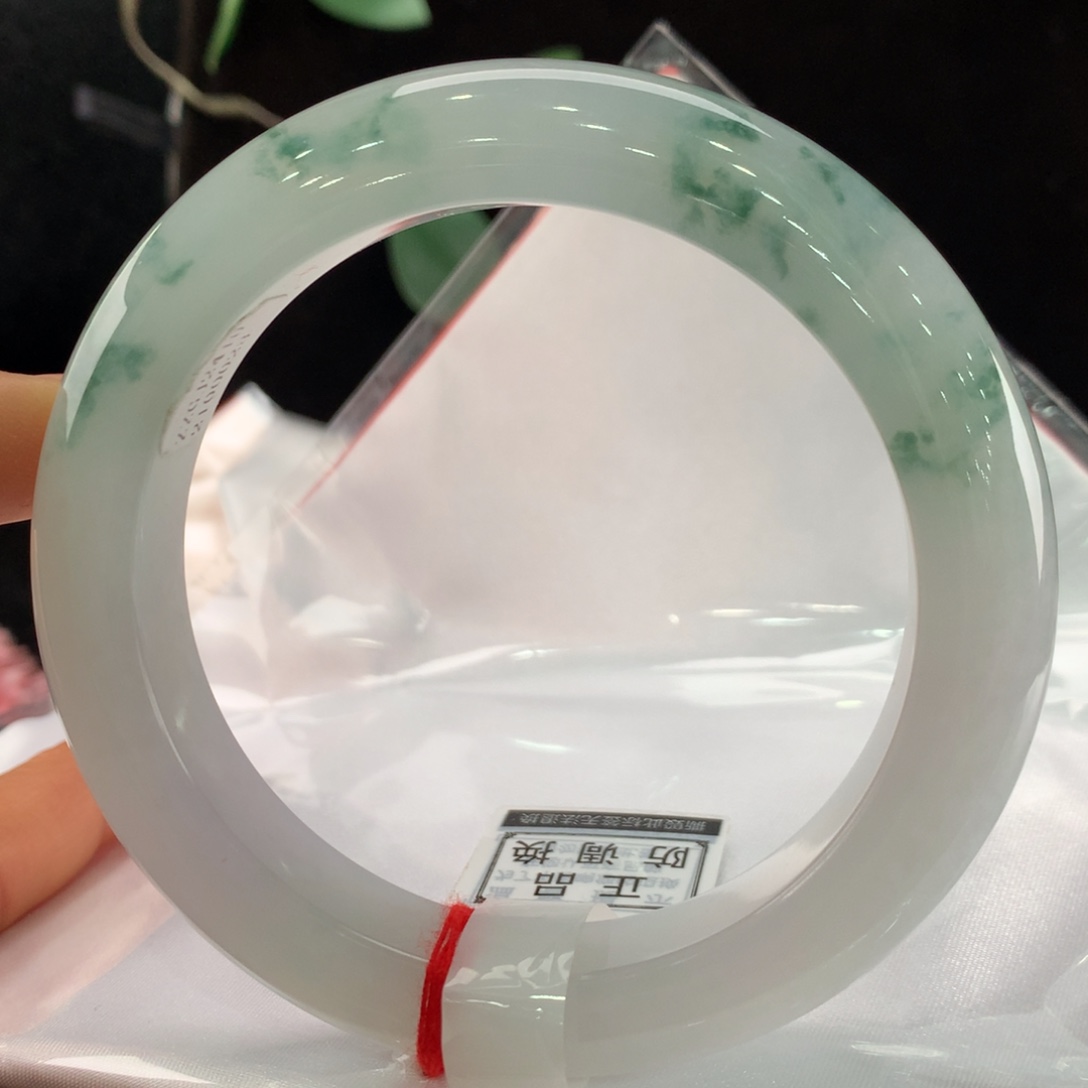 翡翠手镯未镶嵌62圈口0028