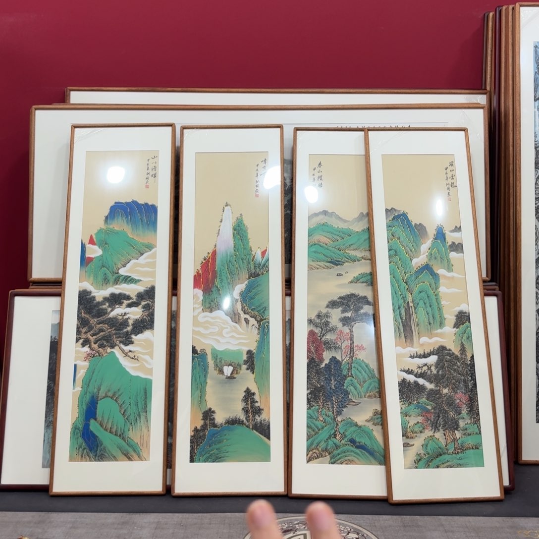 国画手绘作品集的160✖️45