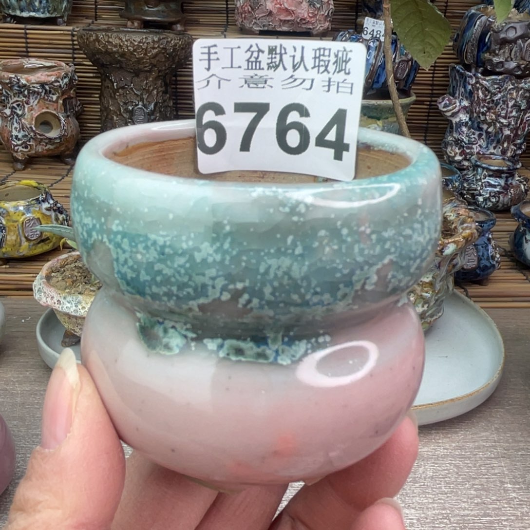 手工花盆默认瑕疵完美者勿拍