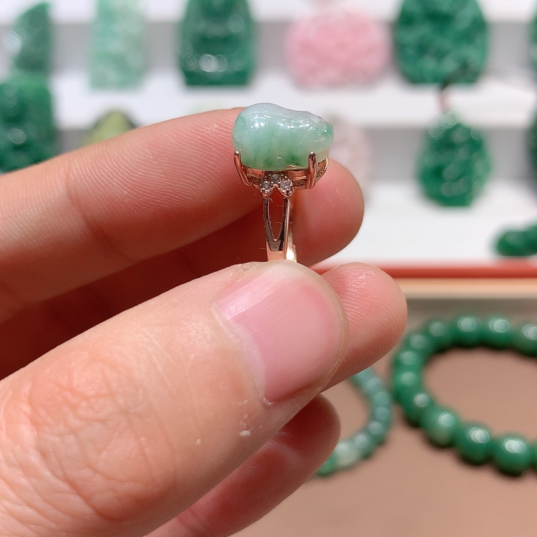 独山玉挂件银S925镶嵌