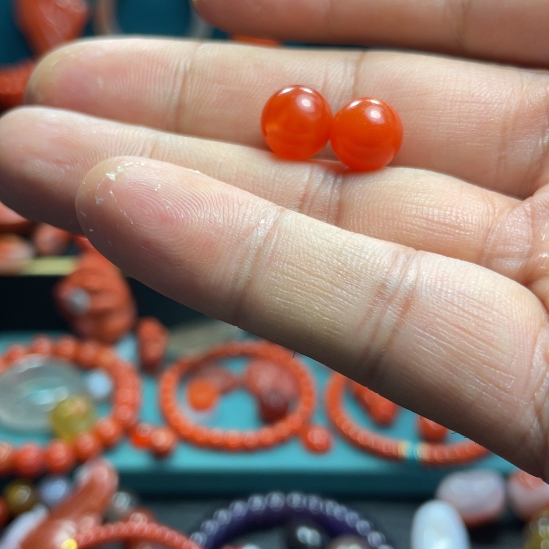 三***志南红玛瑙未镶嵌挂件