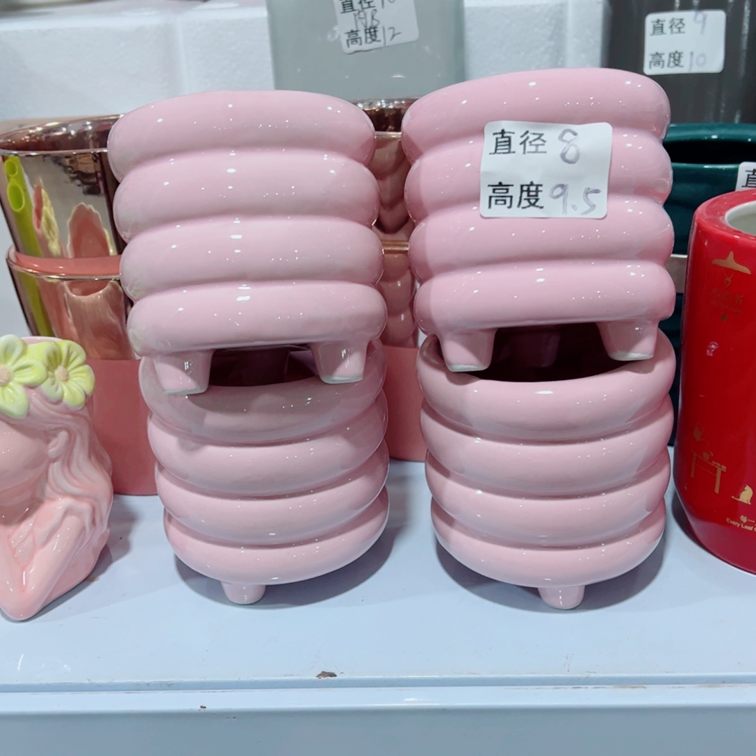 有孔陶瓷花盆，满10米包邮发货