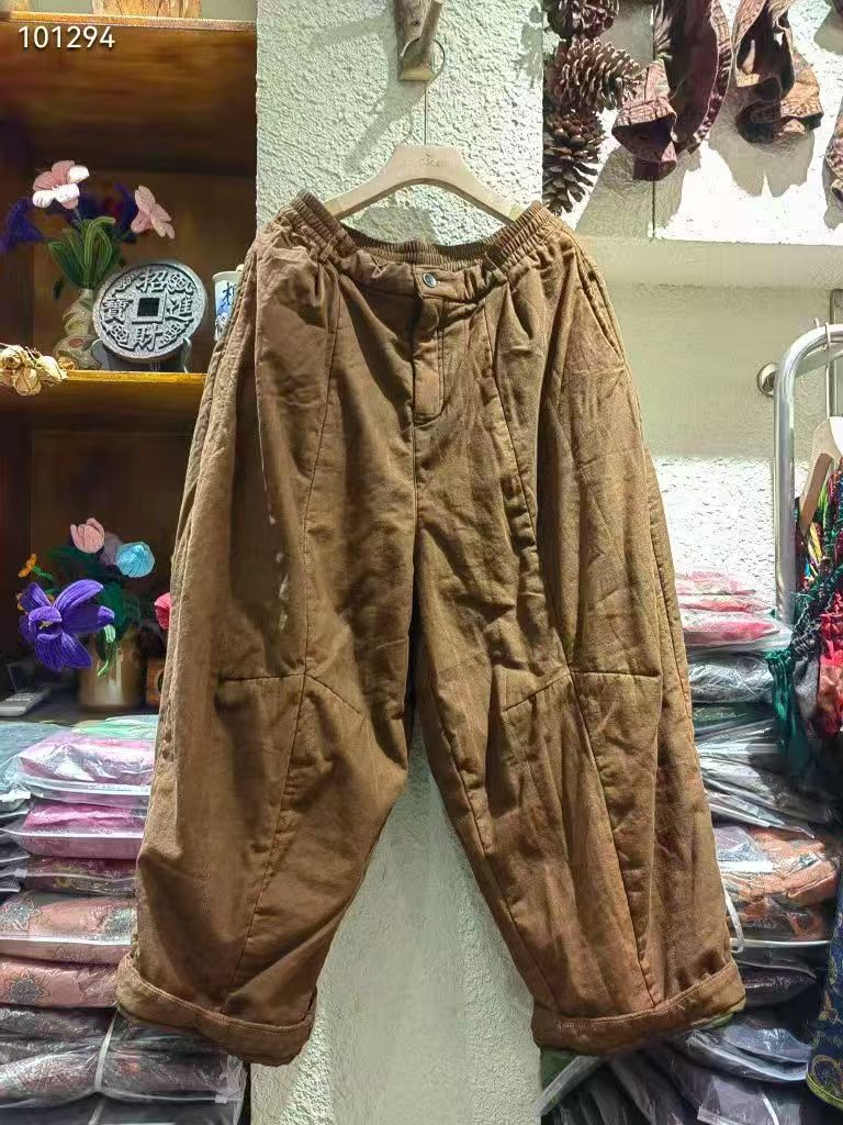 SXI 8880重工擦色小众休闲棉裤（裤长90 臀围130）