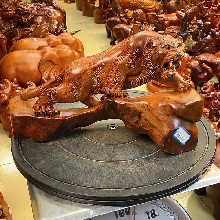 大果紫檀（缅甸花梨）缅甸花梨木老虎