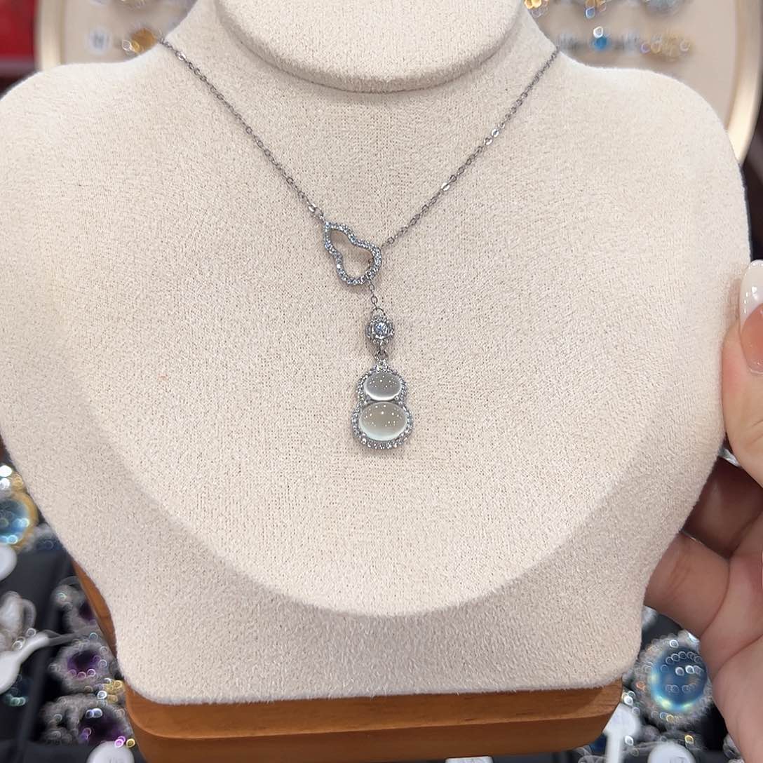 蛇纹石玉银S925镶嵌戒指笨**主