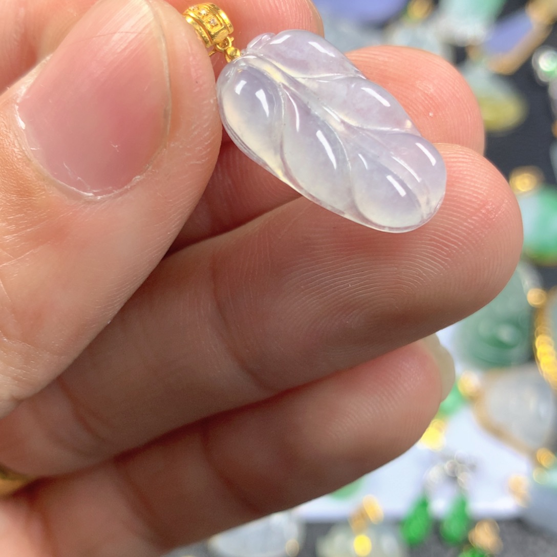 【闪购商品】翡翠颈饰18K金镶嵌翡翠