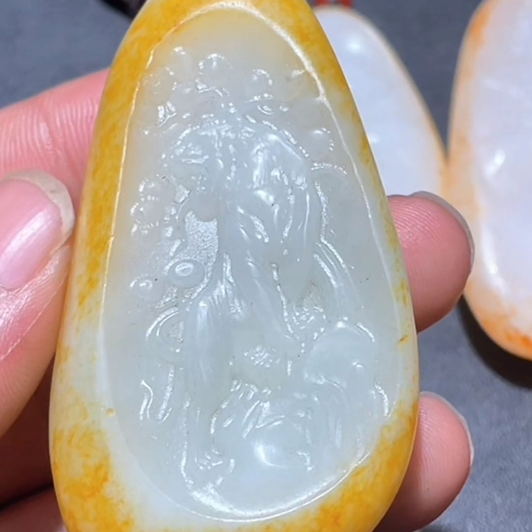 和田玉玉石挂件 d1211拍一发一