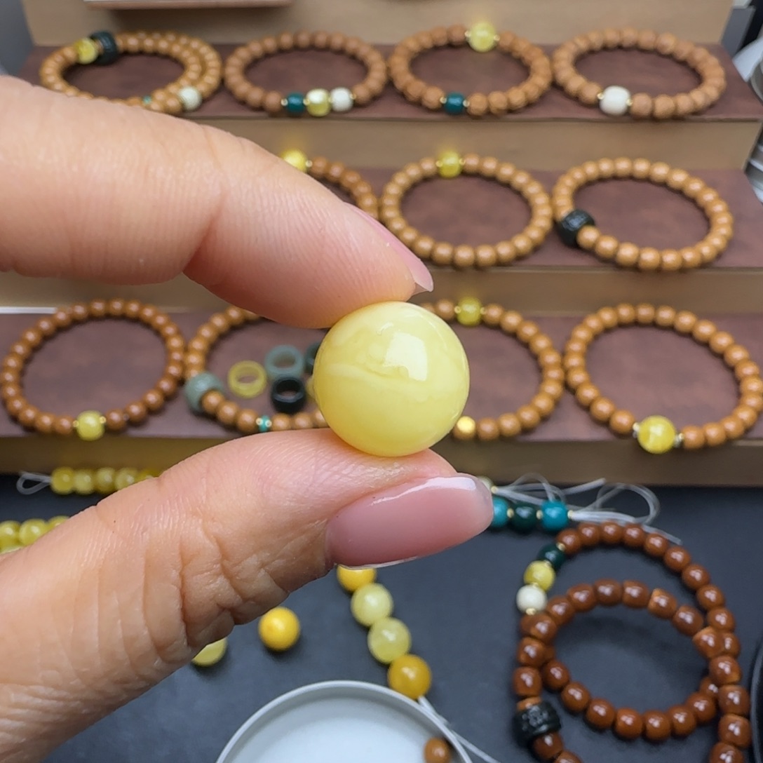 猴头核桃手串配饰圆蜡14.3