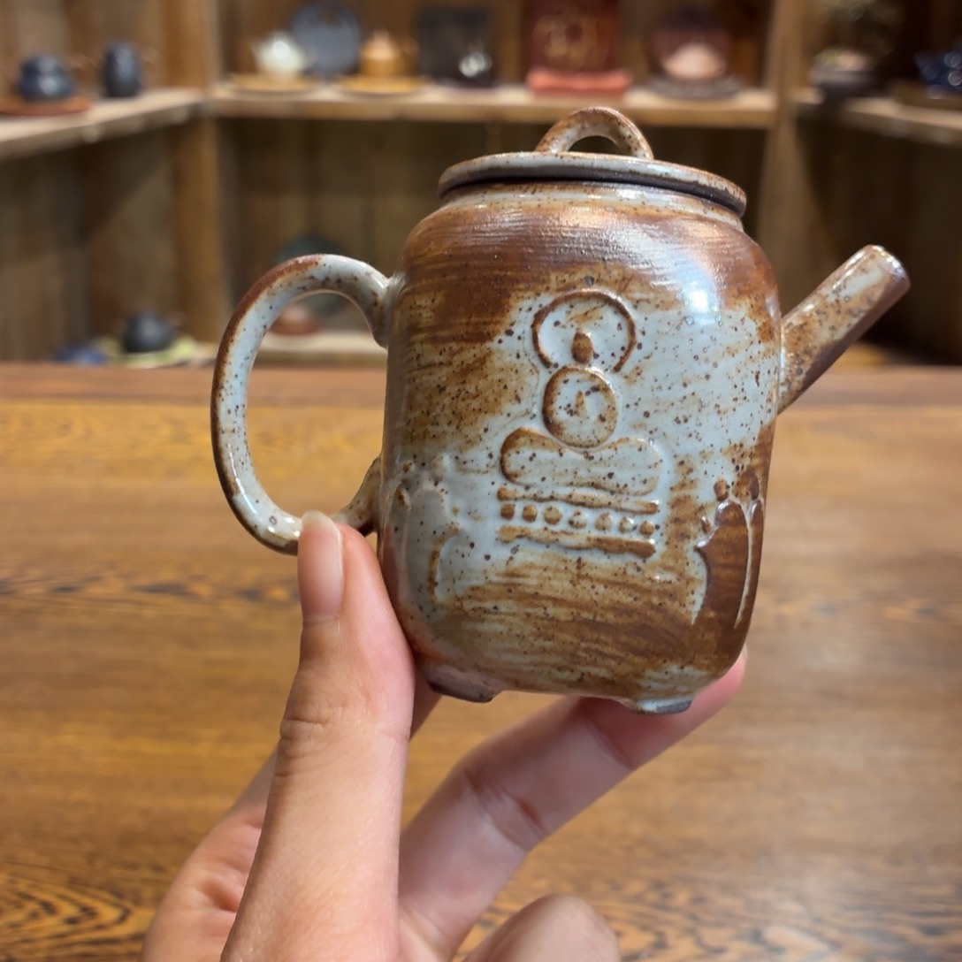 柴烧老岩泥茶器皿