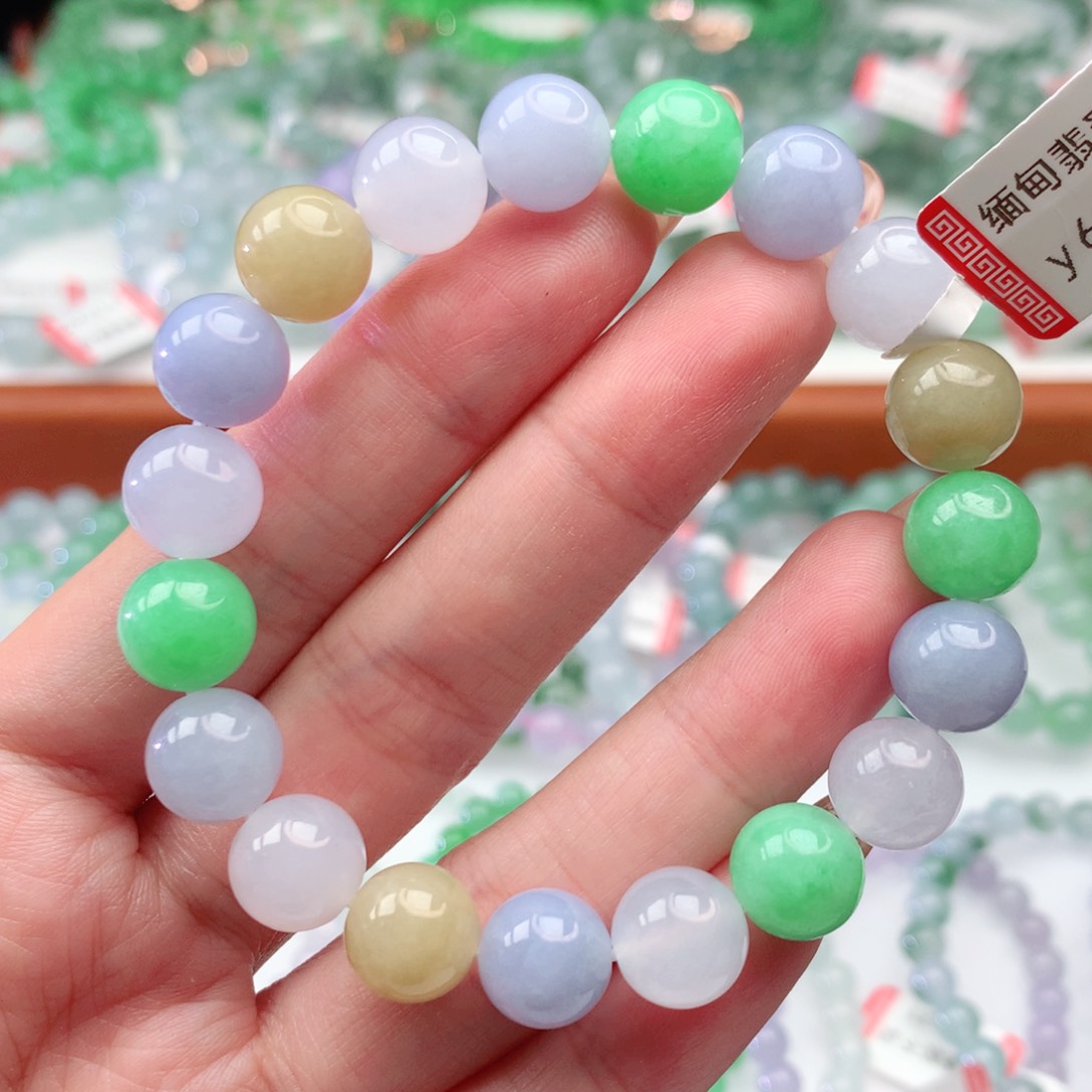 翡翠手链未镶嵌翡翠10mm