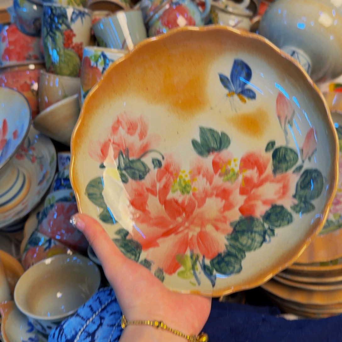 瓷片景德镇陶瓷手工手绘