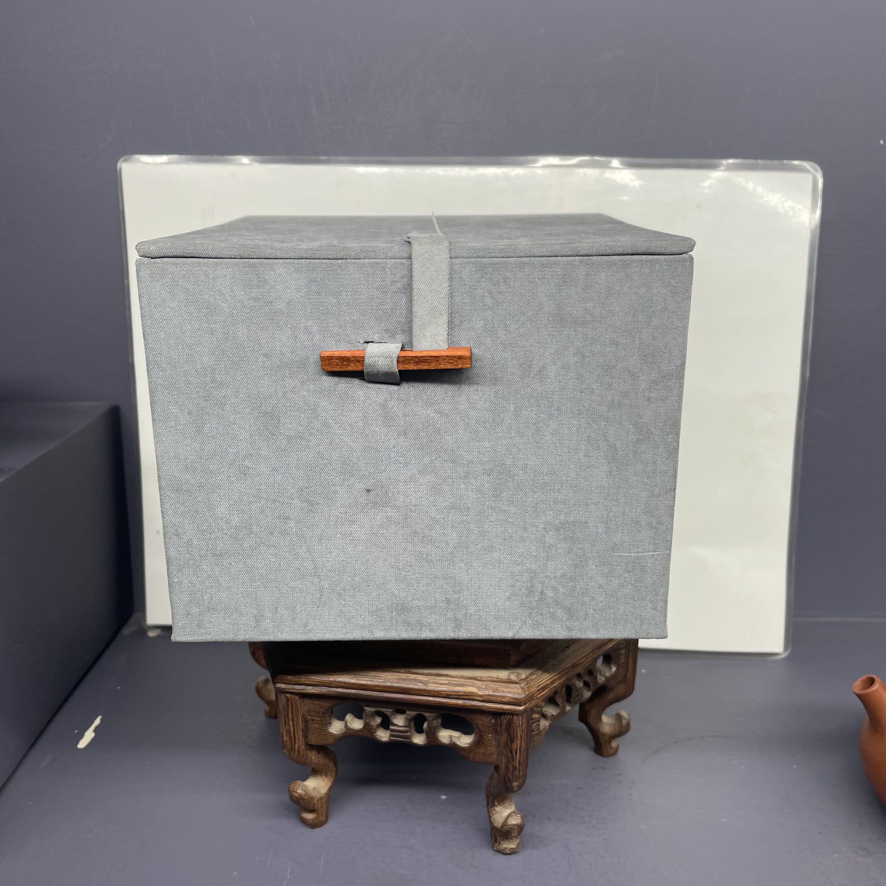 季茗堂 朱泥 盒子